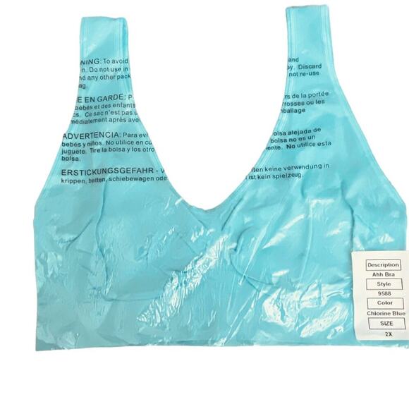 NWT RHONDA SHEAR 3 PACK AHH BRA: PINK, TEAL, LAVENDER SZ 2X - Picture 4 of 8